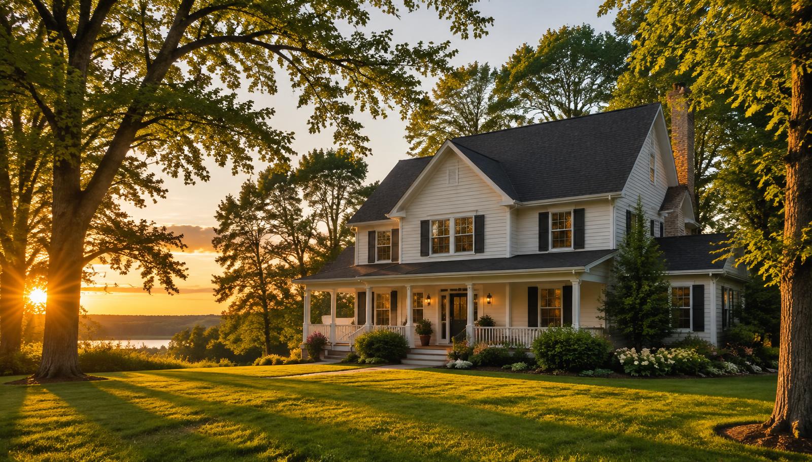 Wisconsin home with a new shingle roof